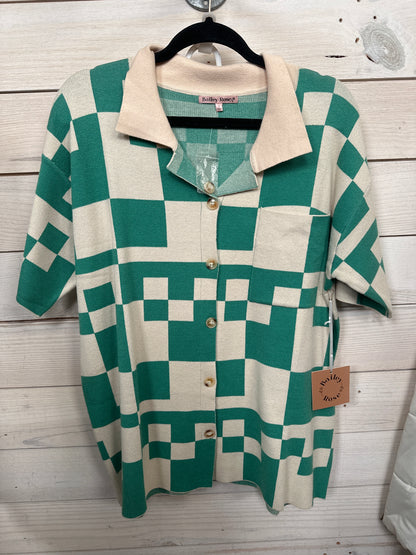 GREEN AND CREAM CHECKERED 2PC SET