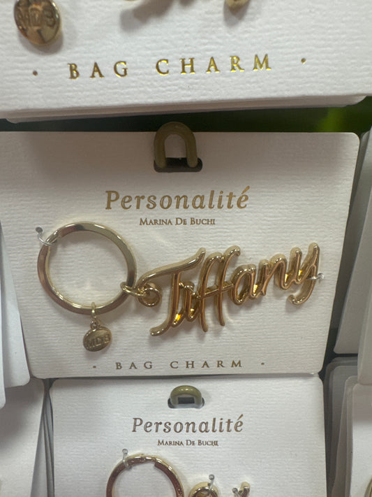 BAG CHARM KEYCHAIN - TIFFANY