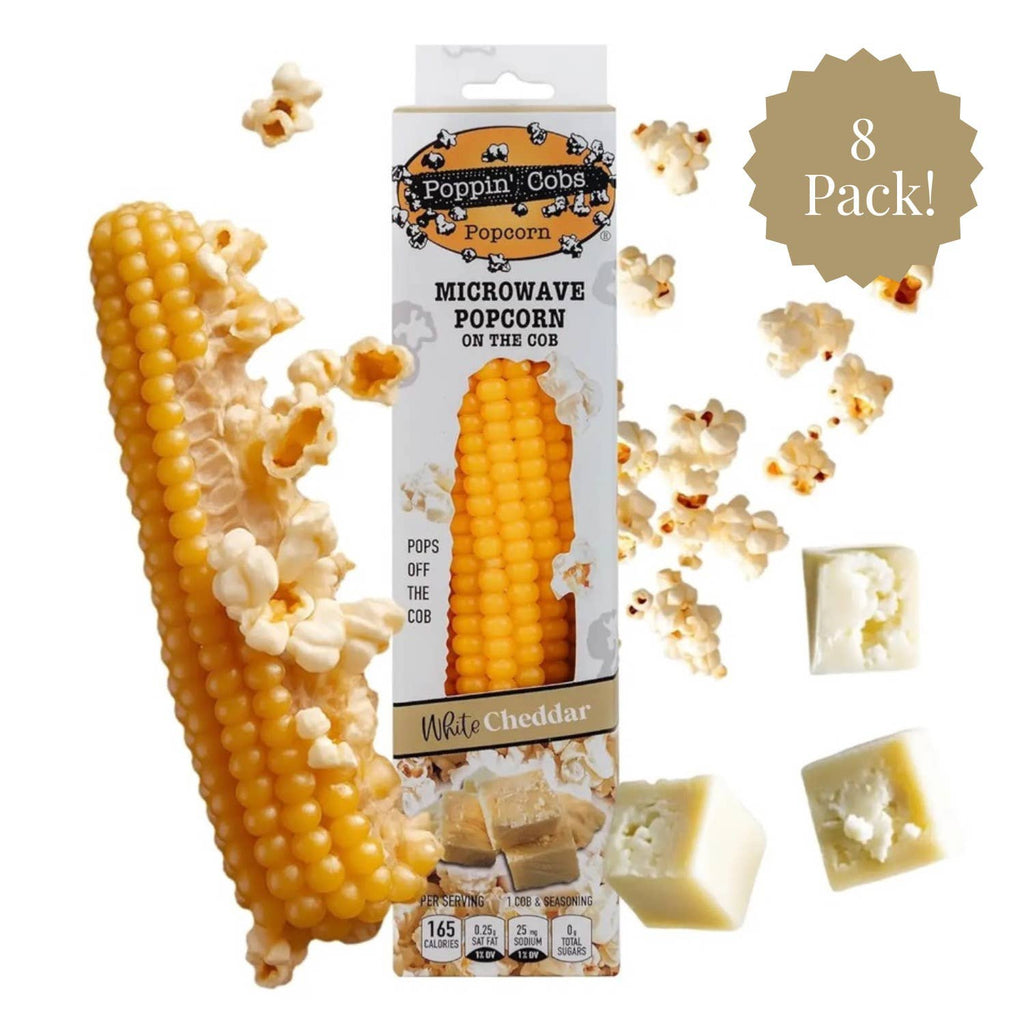 Popcorn on the Cob with White Cheddar Seasoning