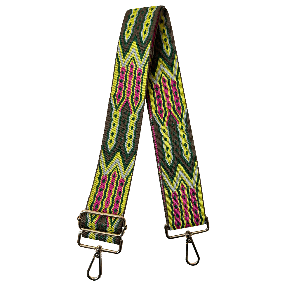 Mayan Print Interchangeable Woven Bag Strap