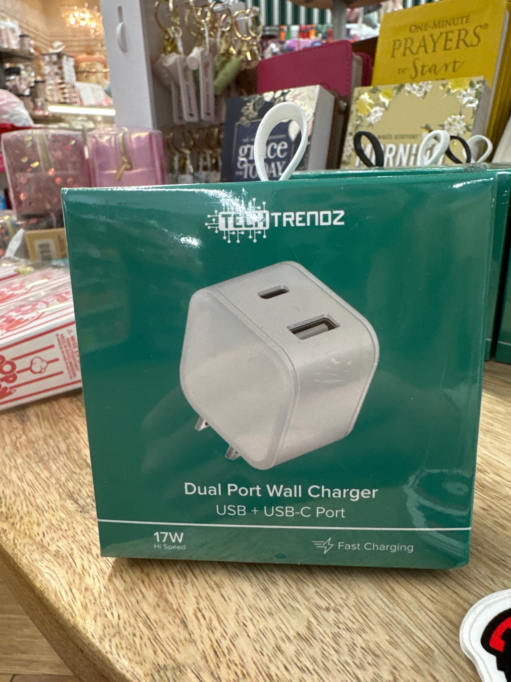 DUAL USB ADAPTER - WHITE - Pharm Favorites by Economy Pharmacy