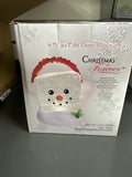 6.75" Ice Cube Glitter Snowman Face - Christmas Face