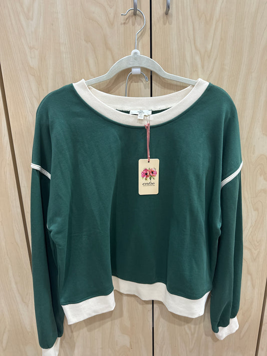 GREEN/CREAM 2PC SET