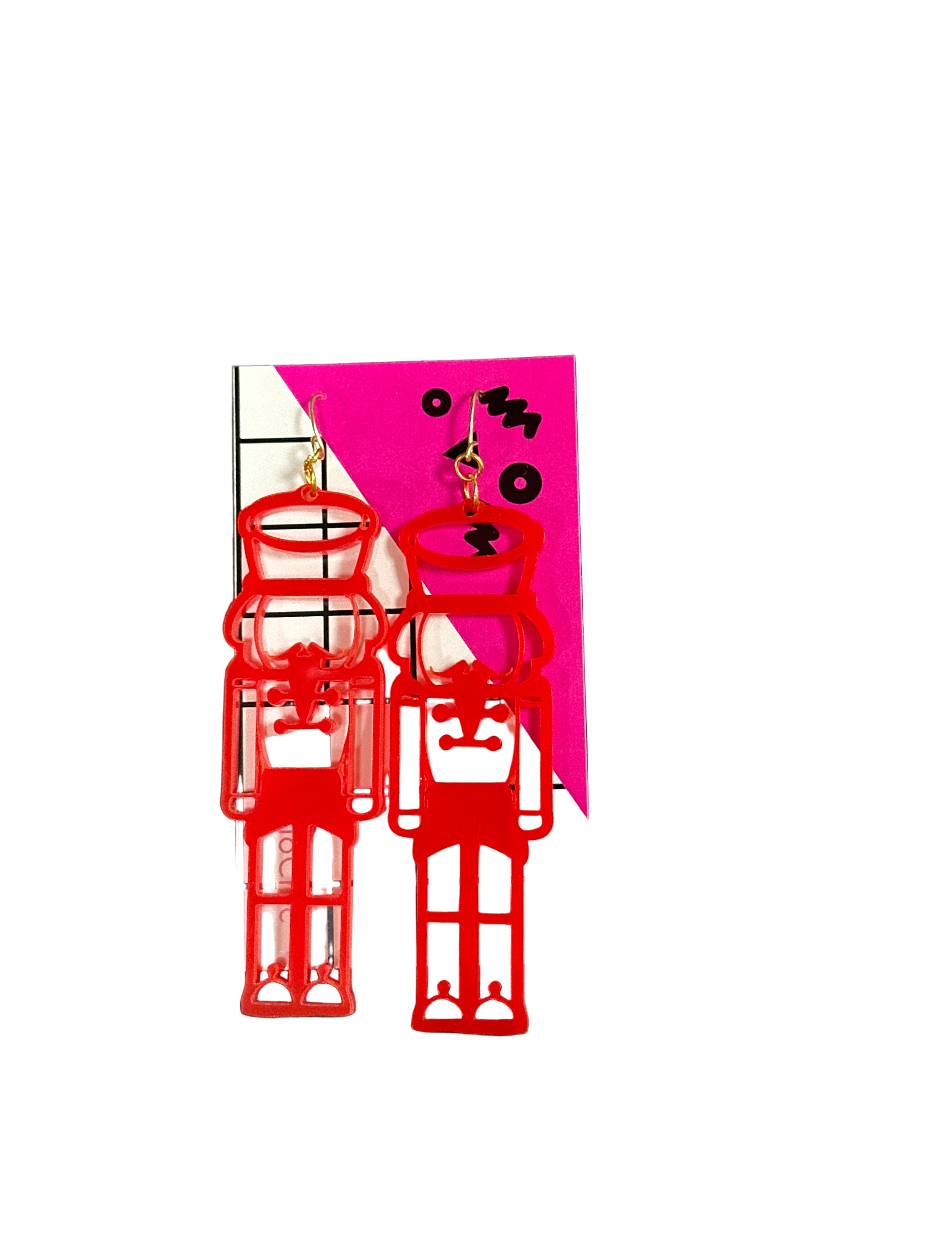 ACRYLIC NUTCRACKER EARRINGS