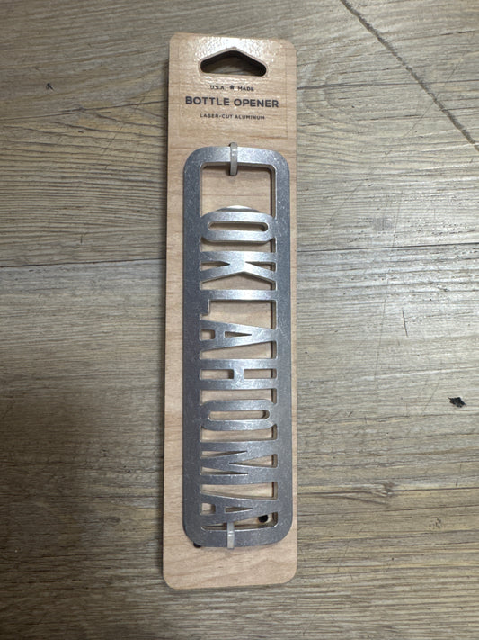 BOTTLE OPENER - ALUMINUM OKLAHOMA