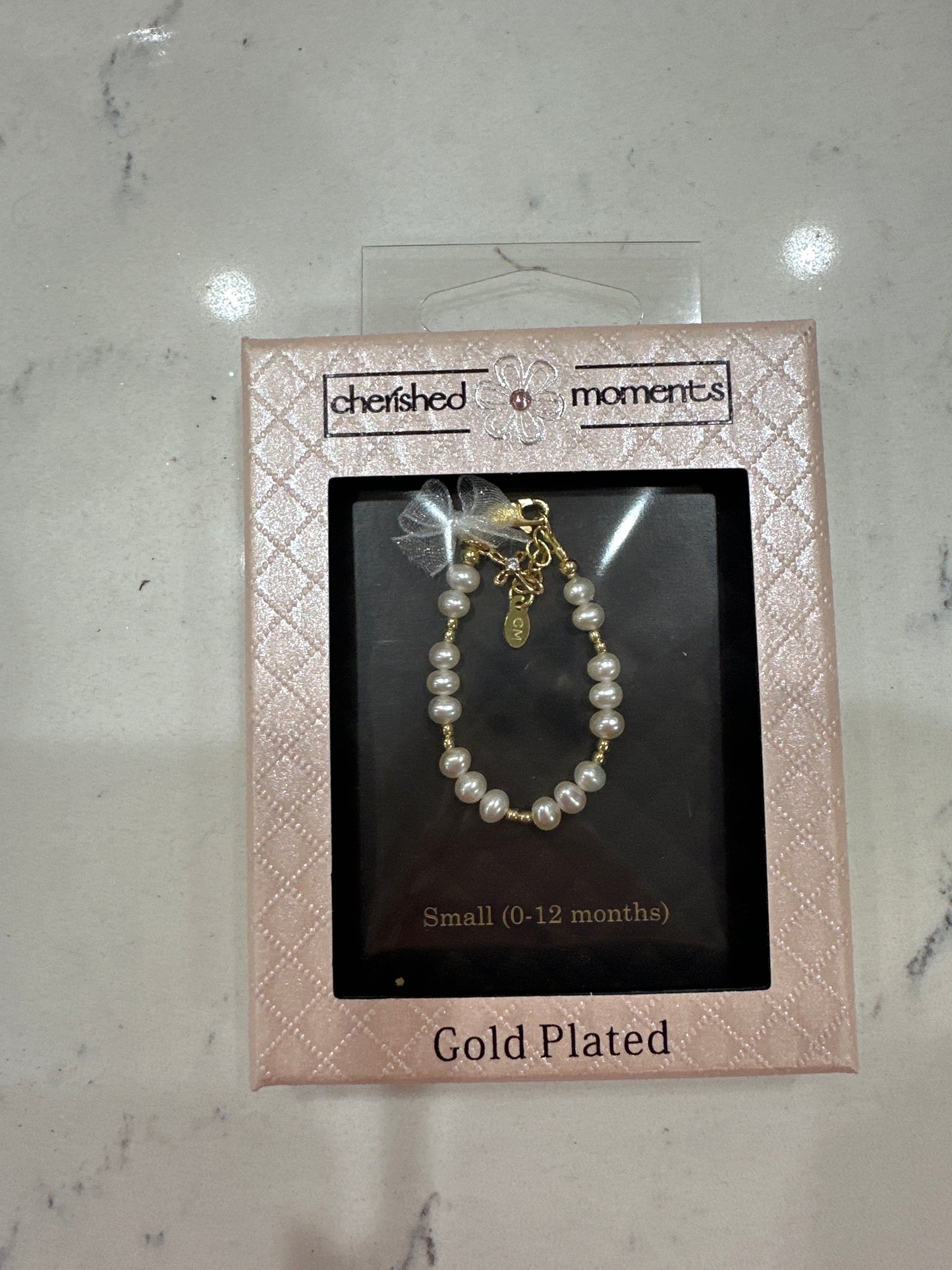 MAE - GLD BRCLET W/PEARLS & CROSS - SM - Pharm Favorites by Economy Pharmacy