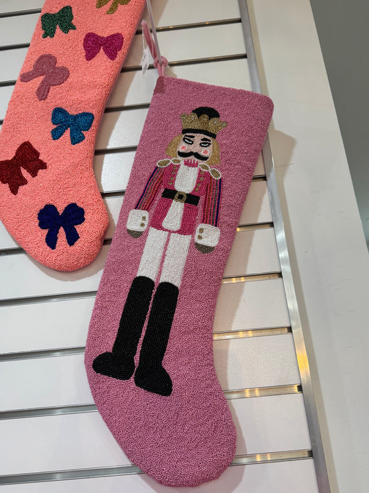 Pink Nutcracker Stocking