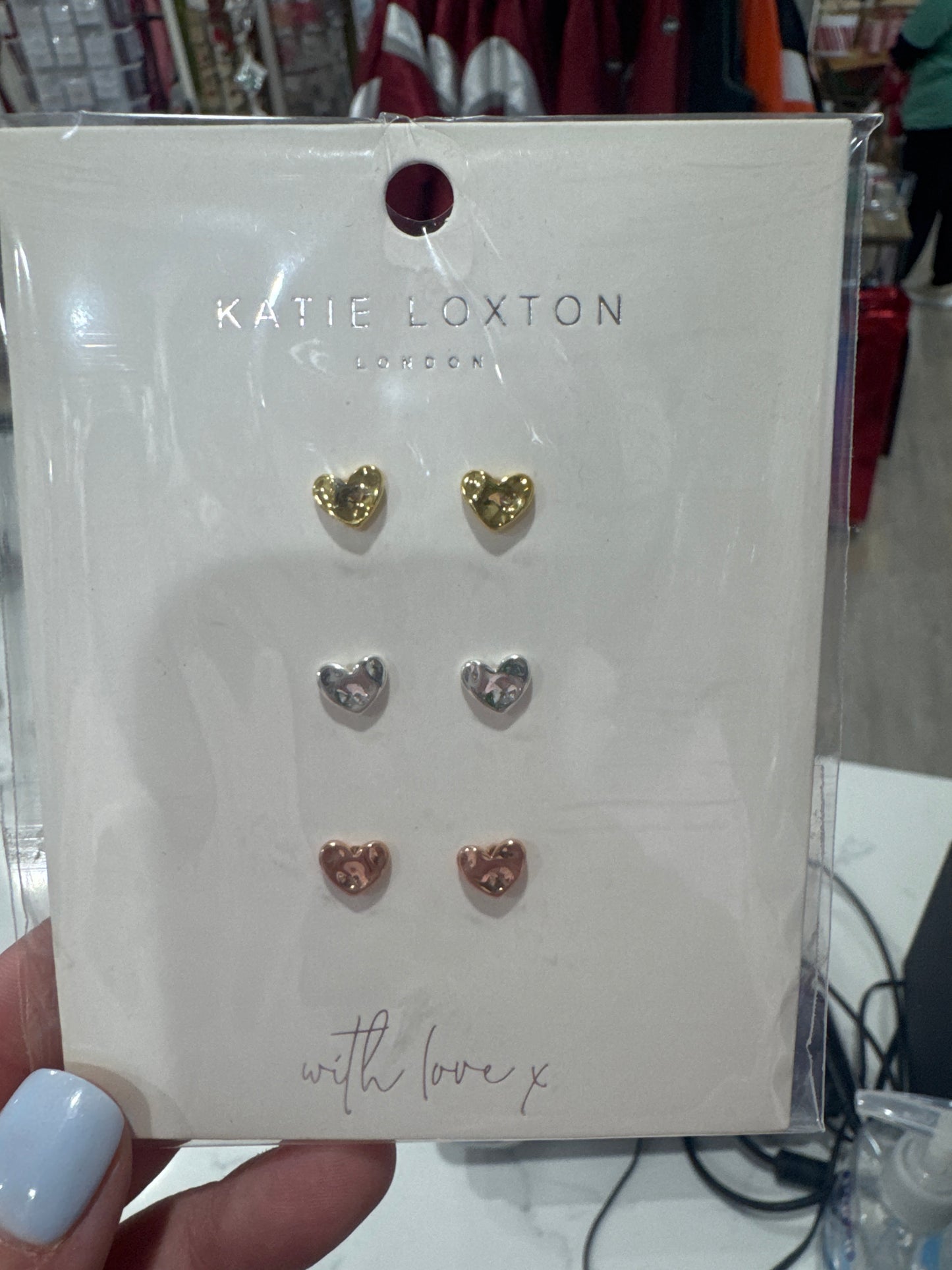 FLORENCE HAMMERED EARRINGS - HEART