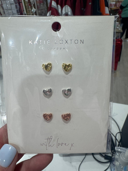 FLORENCE HAMMERED EARRINGS - HEART