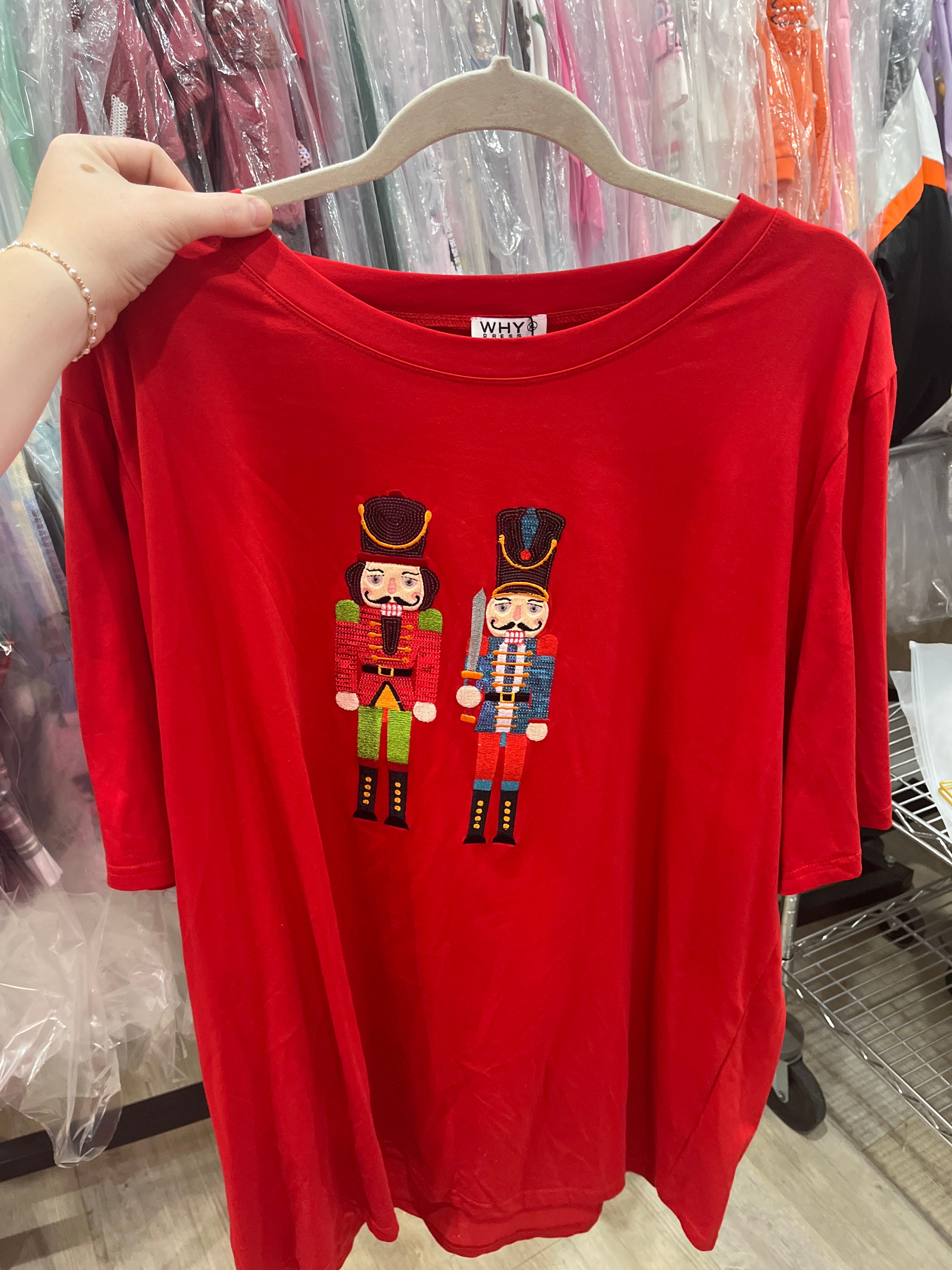 Nutcracker Sequin Tshirt Dress