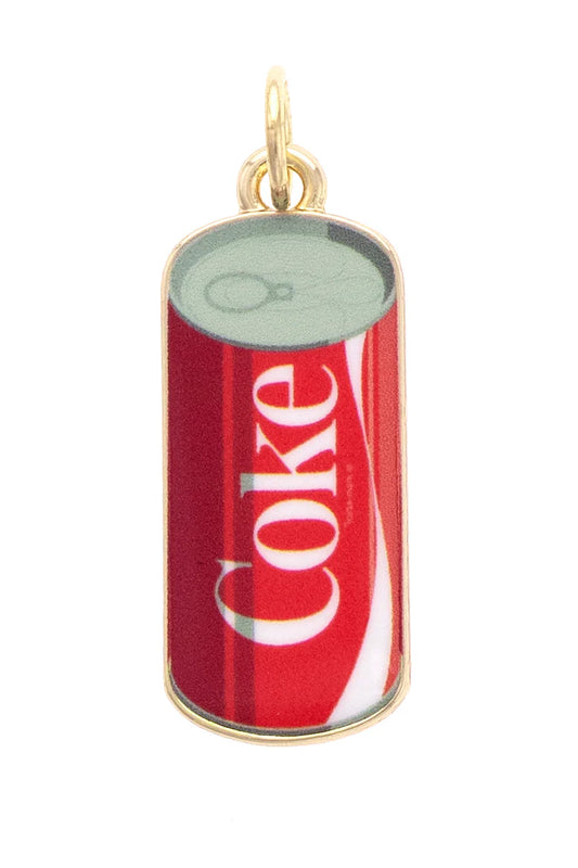 COKE CAN CHARM - RED/WHITE