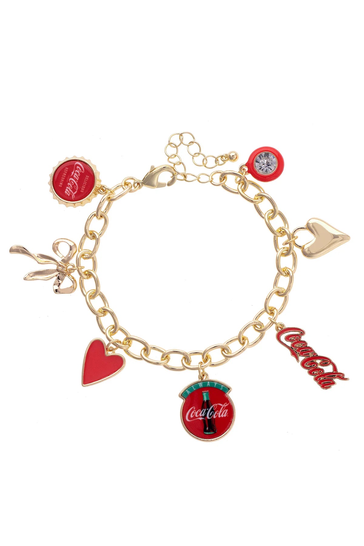 COCA COLA ICONS CHARM BRACELET - GOLD