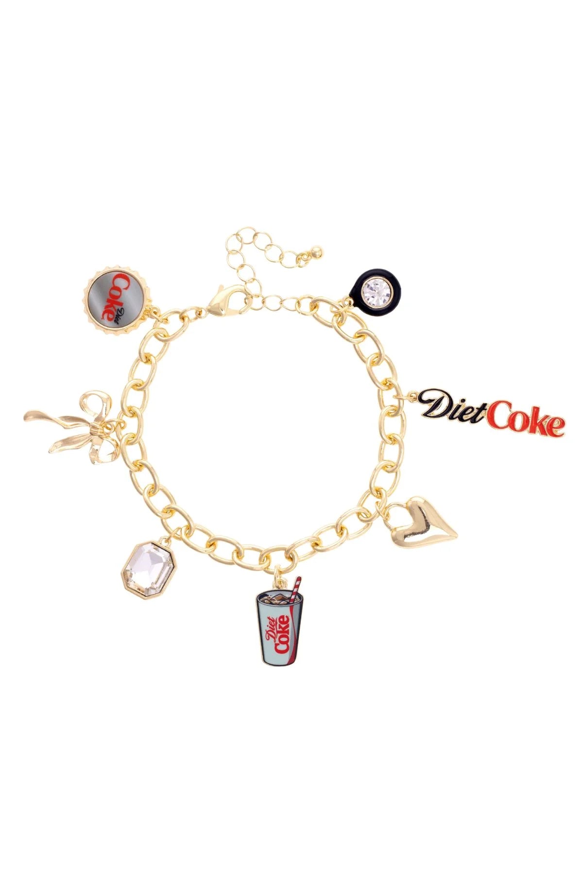 DIET COKE ICONS CHARM BRACELET - GOLD