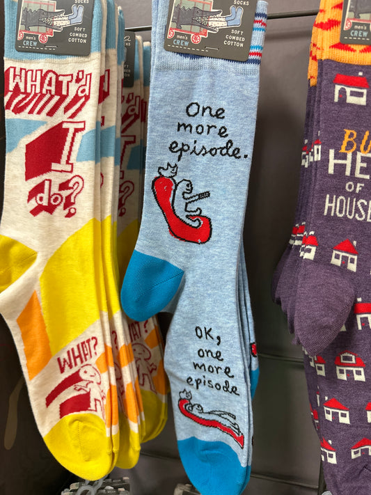 ONE MORE EPISODE- MEN'S CREW SOCKS