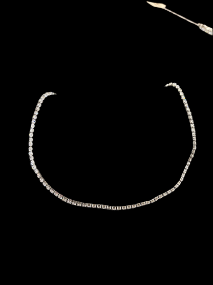 Silver Tennis Necklace