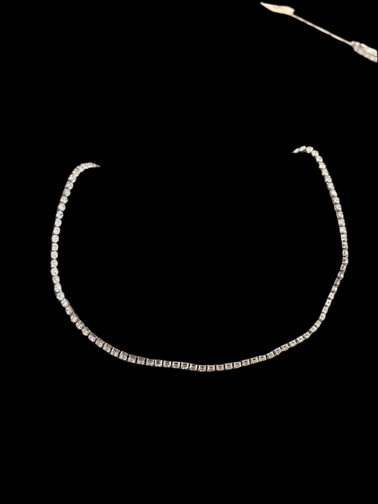 Silver Tennis Necklace