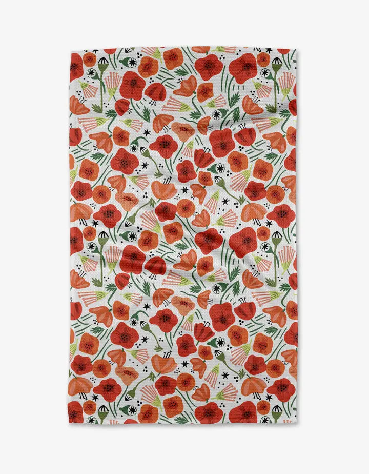GEOMETRY TEA TOWEL - FLORALS