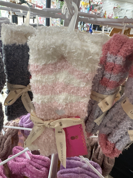 SOFT N COZY SOCKS - HEARTS - PINK