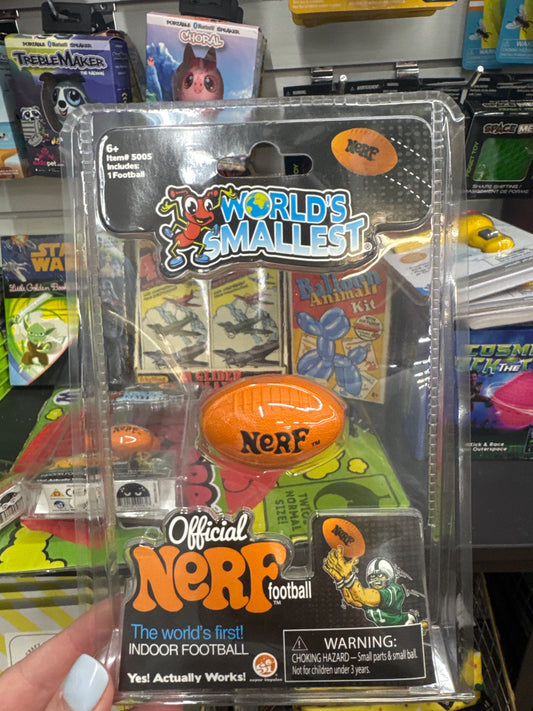 WORLDS SMALLEST - NERF FOOTBALL