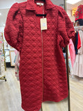 CRIMSON QUILTED DRESS