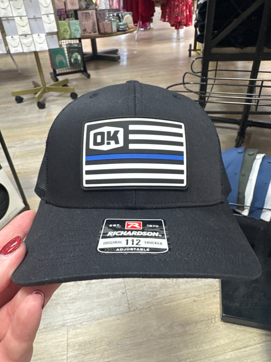 OKIE HAT - BLUE LINE