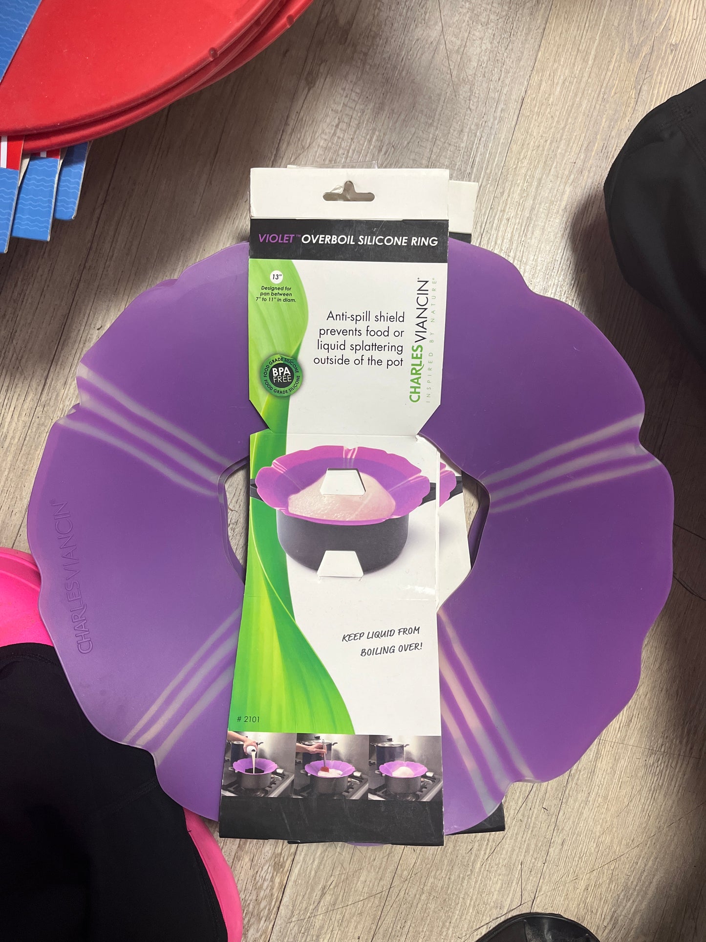 VIOLET OVERBOIL RING LG