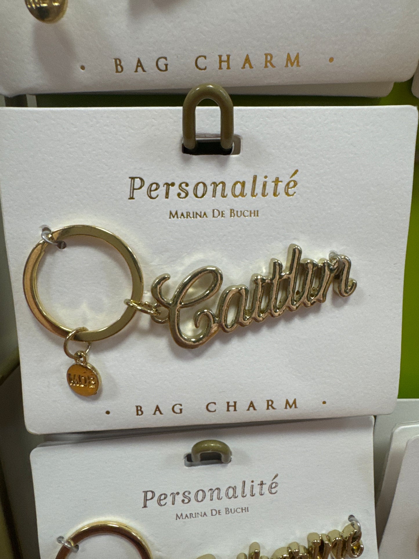 BAG CHARM KEYCHAIN - CAITLIN