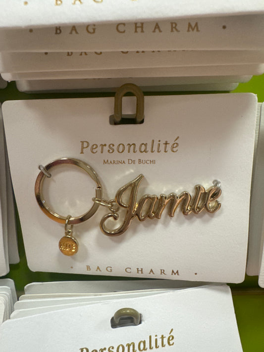 BAG CHARM KEYCHAIN - JAMIE