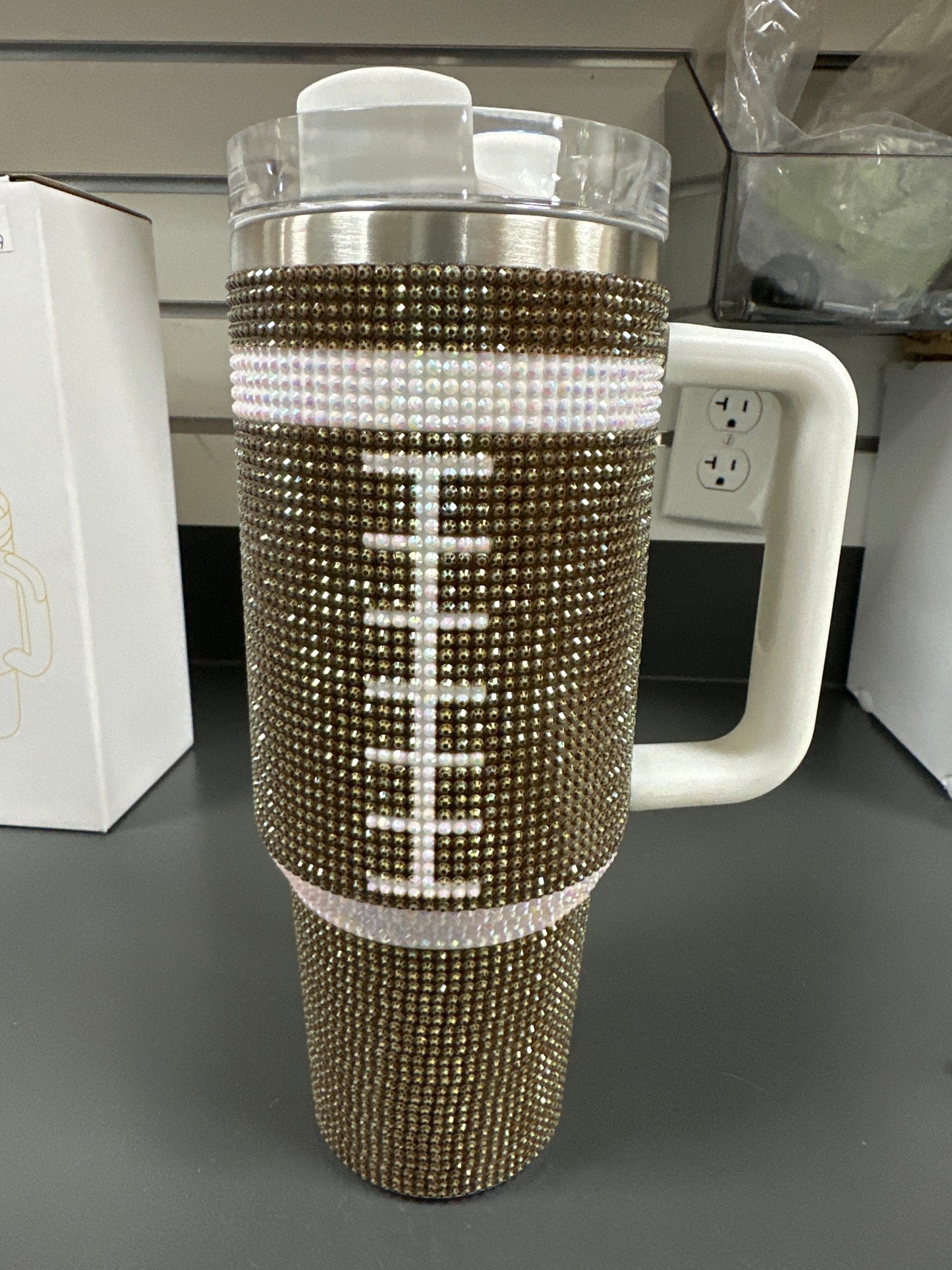 Gameday Football Bling Tumbler