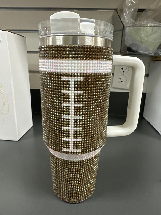 Gameday Football Bling Tumbler