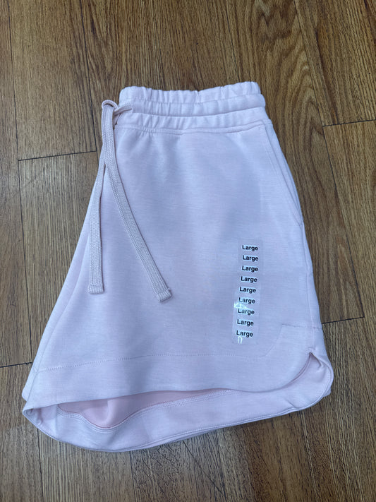 SCUBA TULIP SHORTS - BABY PINK