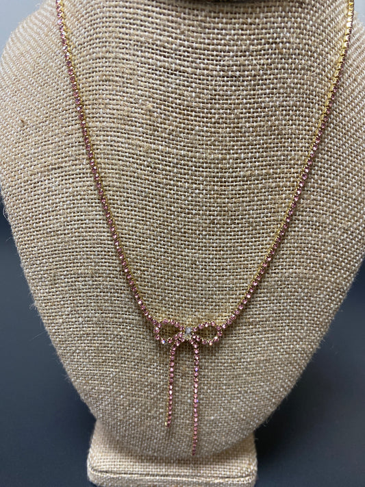 RHINESTONE CHAIN W/BOW