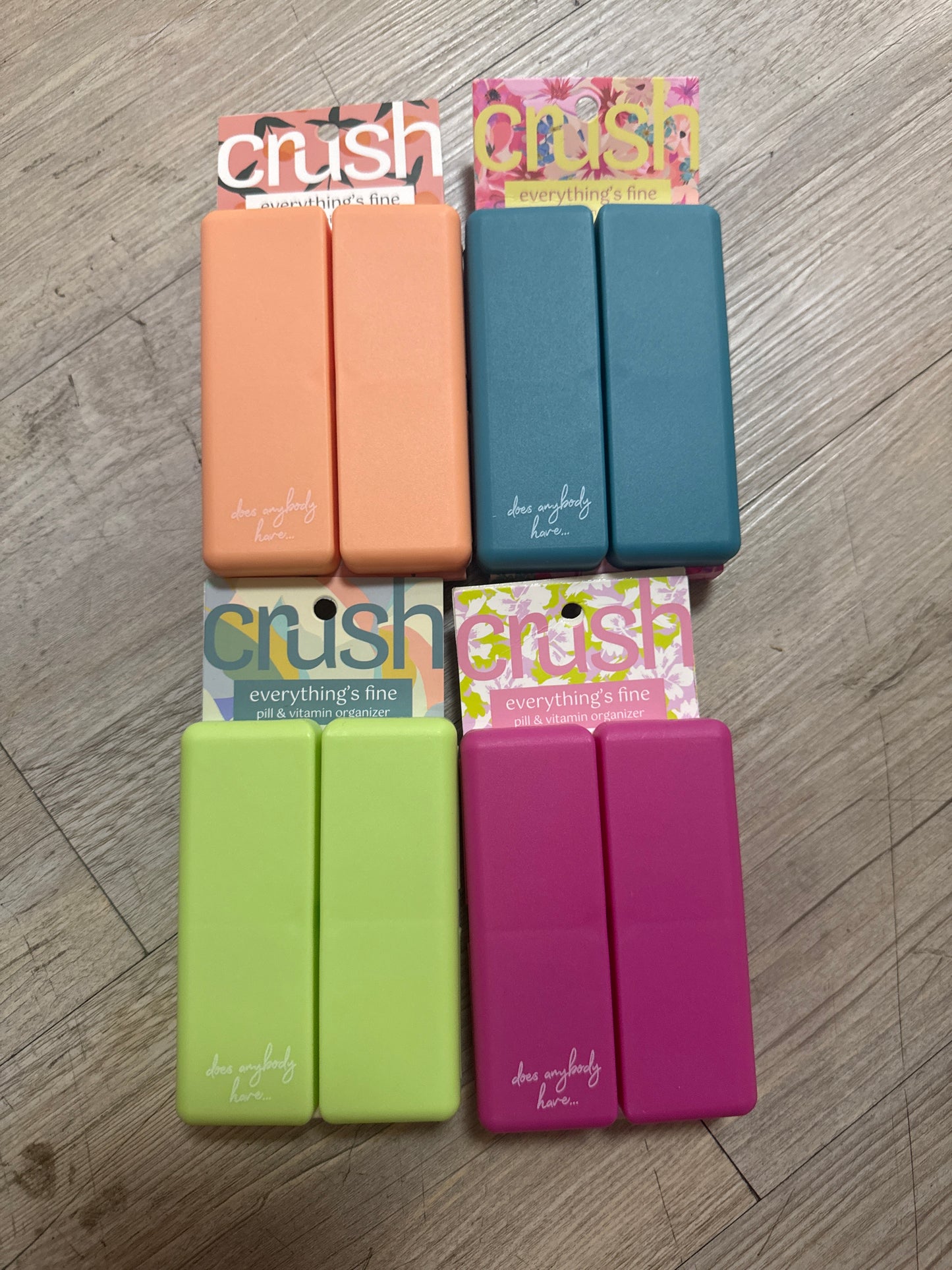 CRUSH EVERYTHING'S FINE PILL & VITAMIN CASE - Pharm Favorites by Economy Pharmacy