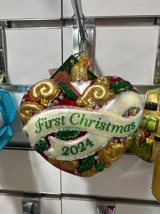 CHRISTMAS ORNAMENT - 2024 FIRST CHRISTMAS HEART