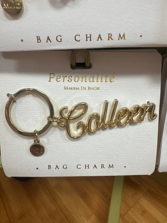 BAG CHARM KEYCHAIN - COLLEEN