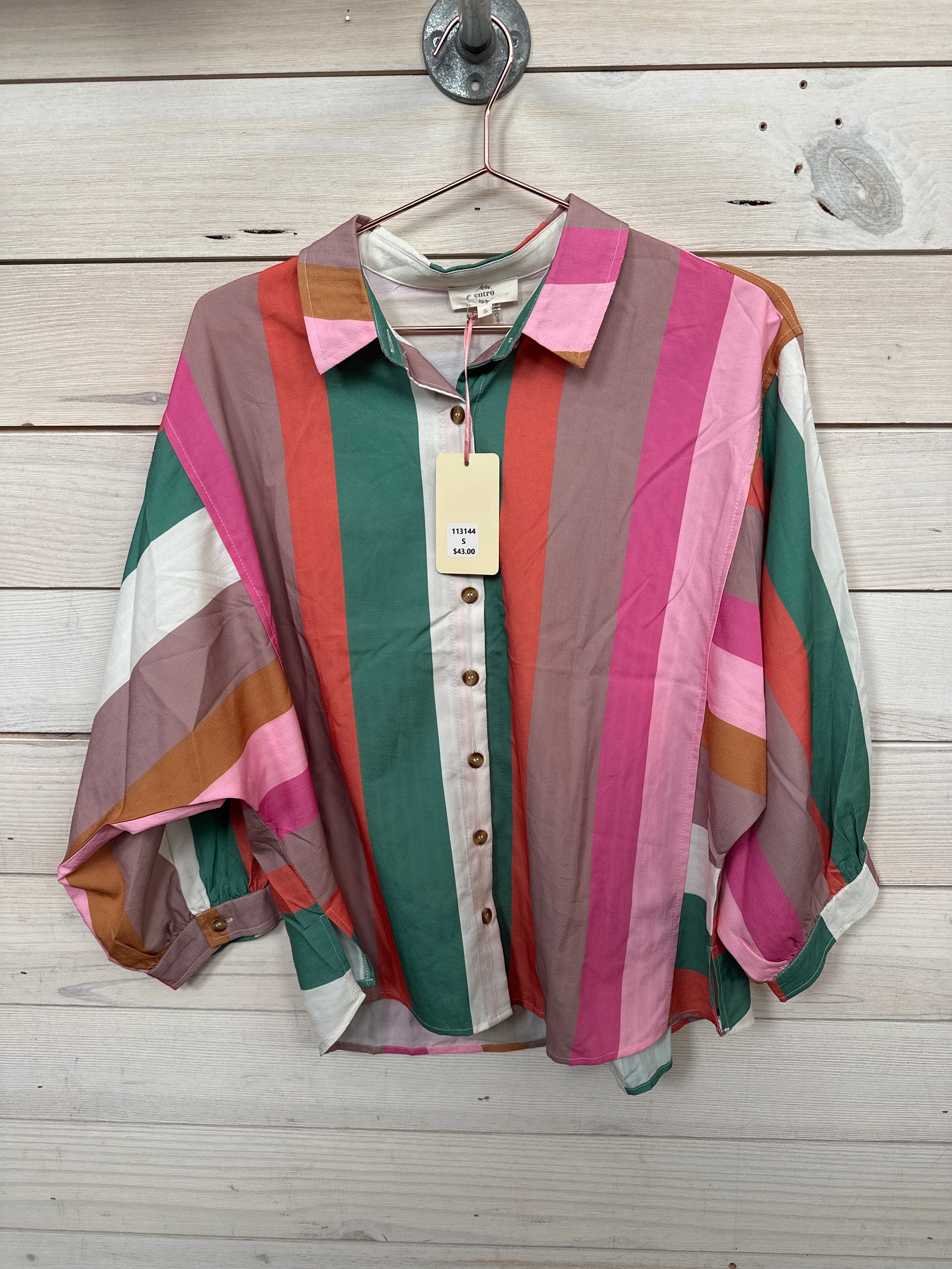 MULTICOLOR STRIPED BLOUSE