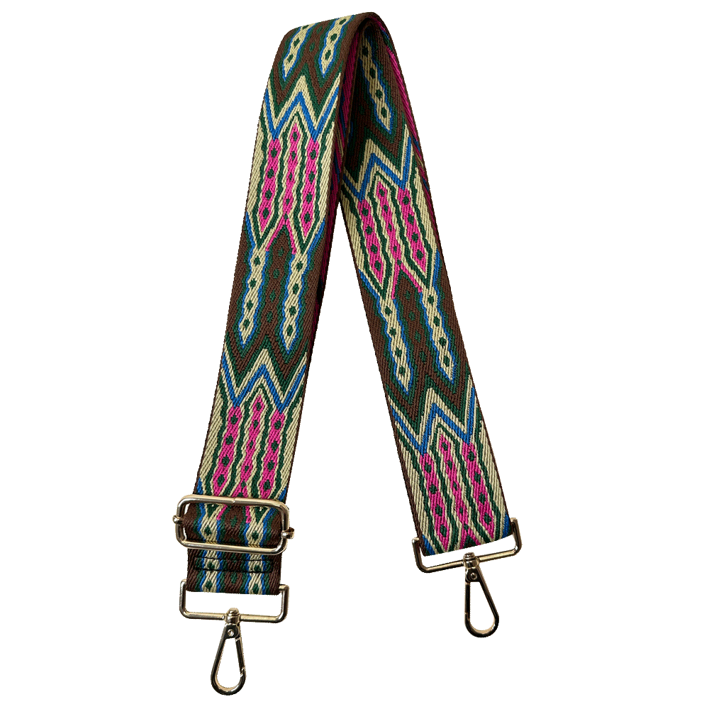 Mayan Print Interchangeable Woven Bag Strap