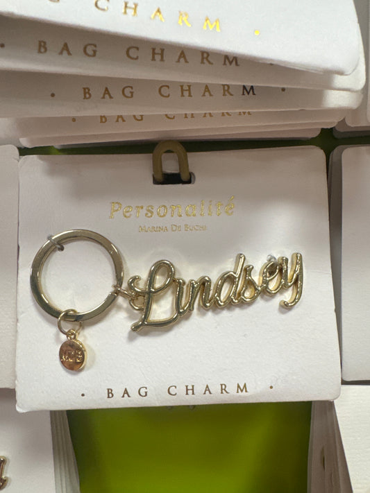 BAG CHARM KEYCHAIN - LINDSEY