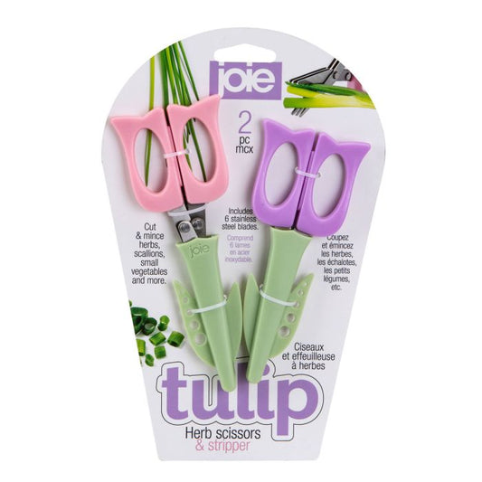 JOIE TULIP HERB SCISSORS, SET OF 2