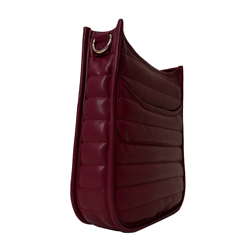 Sarah Quilted Faux Leather Messenger