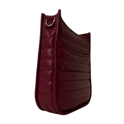 Sarah Quilted Faux Leather Messenger