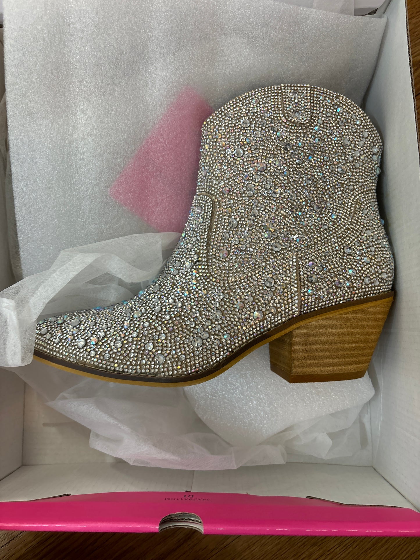 SHINE BRIGHT - CLEAR RHINESTONE BOOTS