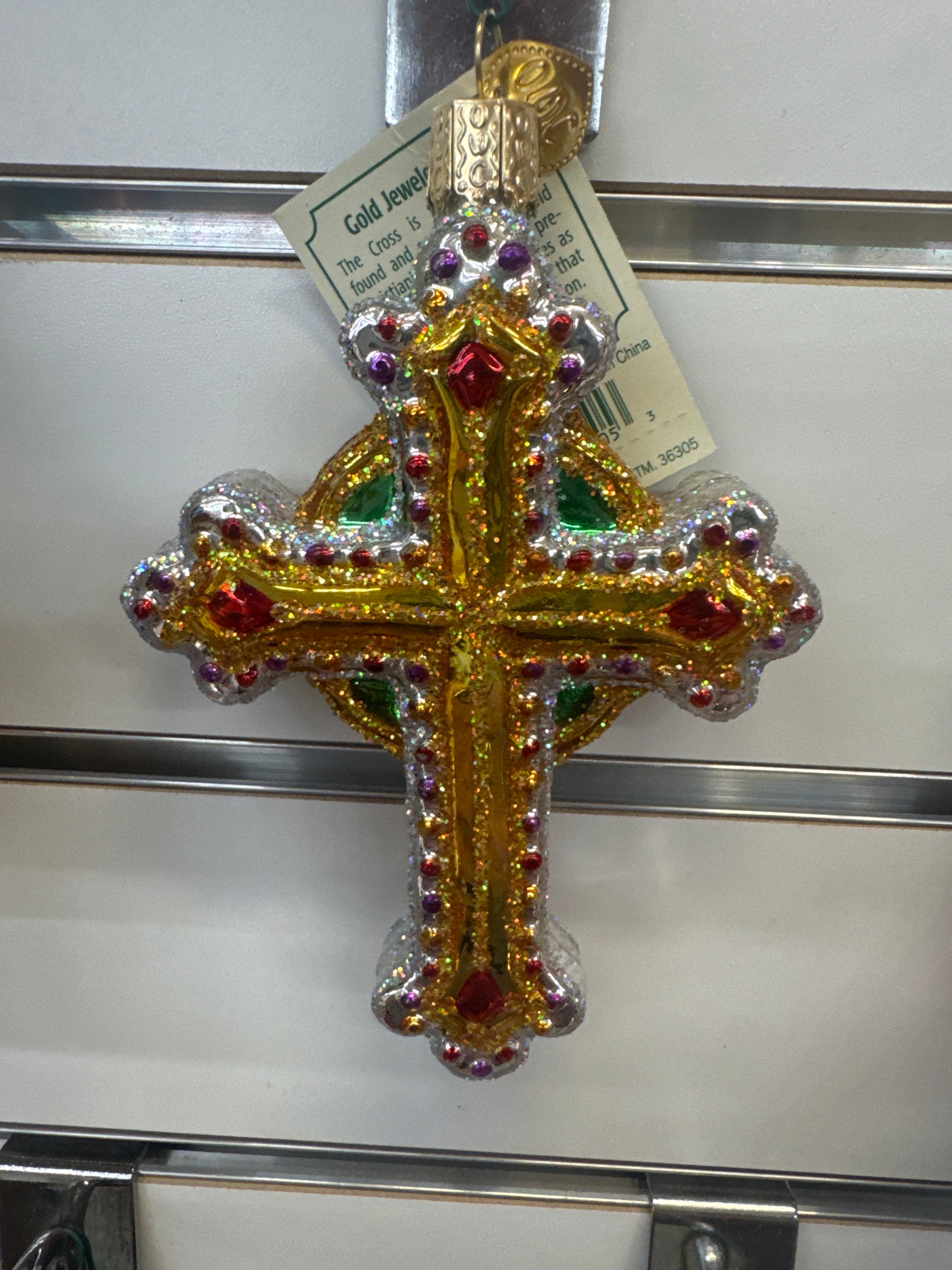 GOLD JEWELED CROSS