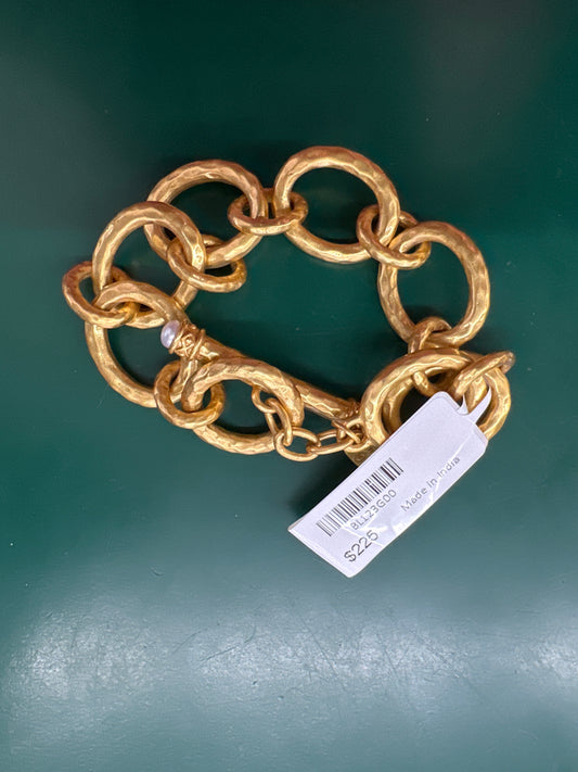 CATALINA DEMI LINK BRACELET GOLD PEARL