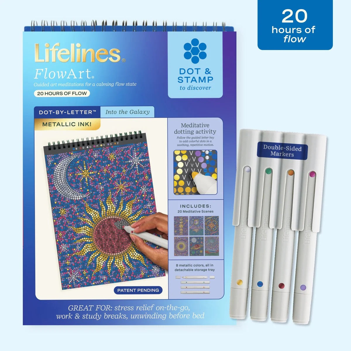LIFELINES - FLOW ART - DOT-BY-LETTER