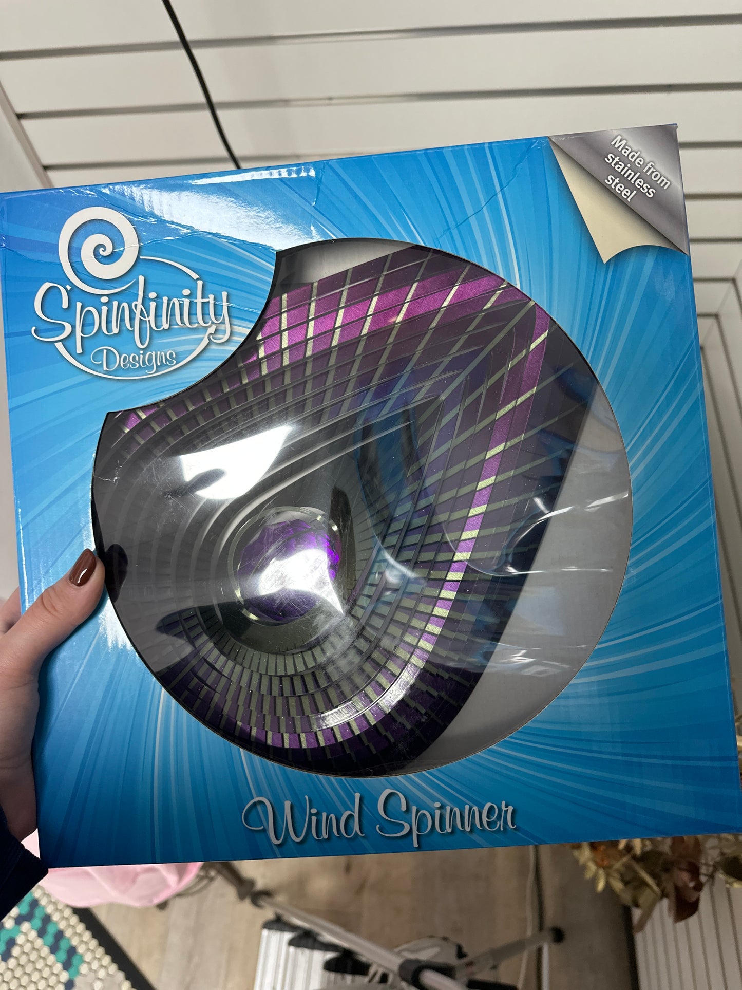 LARGE (12") CRYSTAL PURPLE TEARDROP