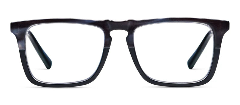 TRAVELER - CHARCOAL HORN/BLACK READING GLASSES