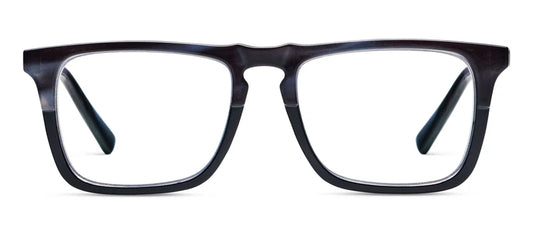 TRAVELER - CHARCOAL HORN/BLACK READING GLASSES
