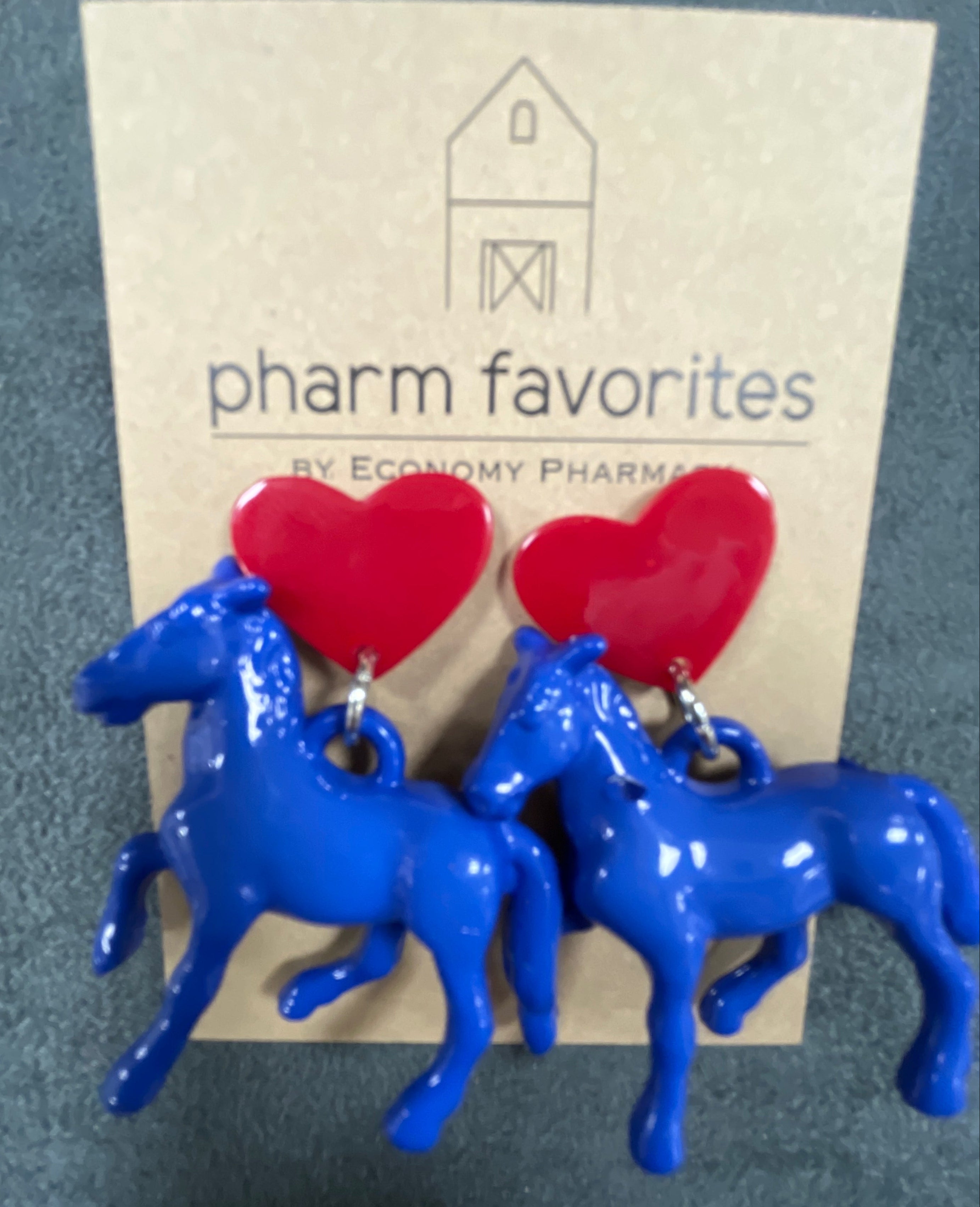 ACRYLIC PONY EARRINGS