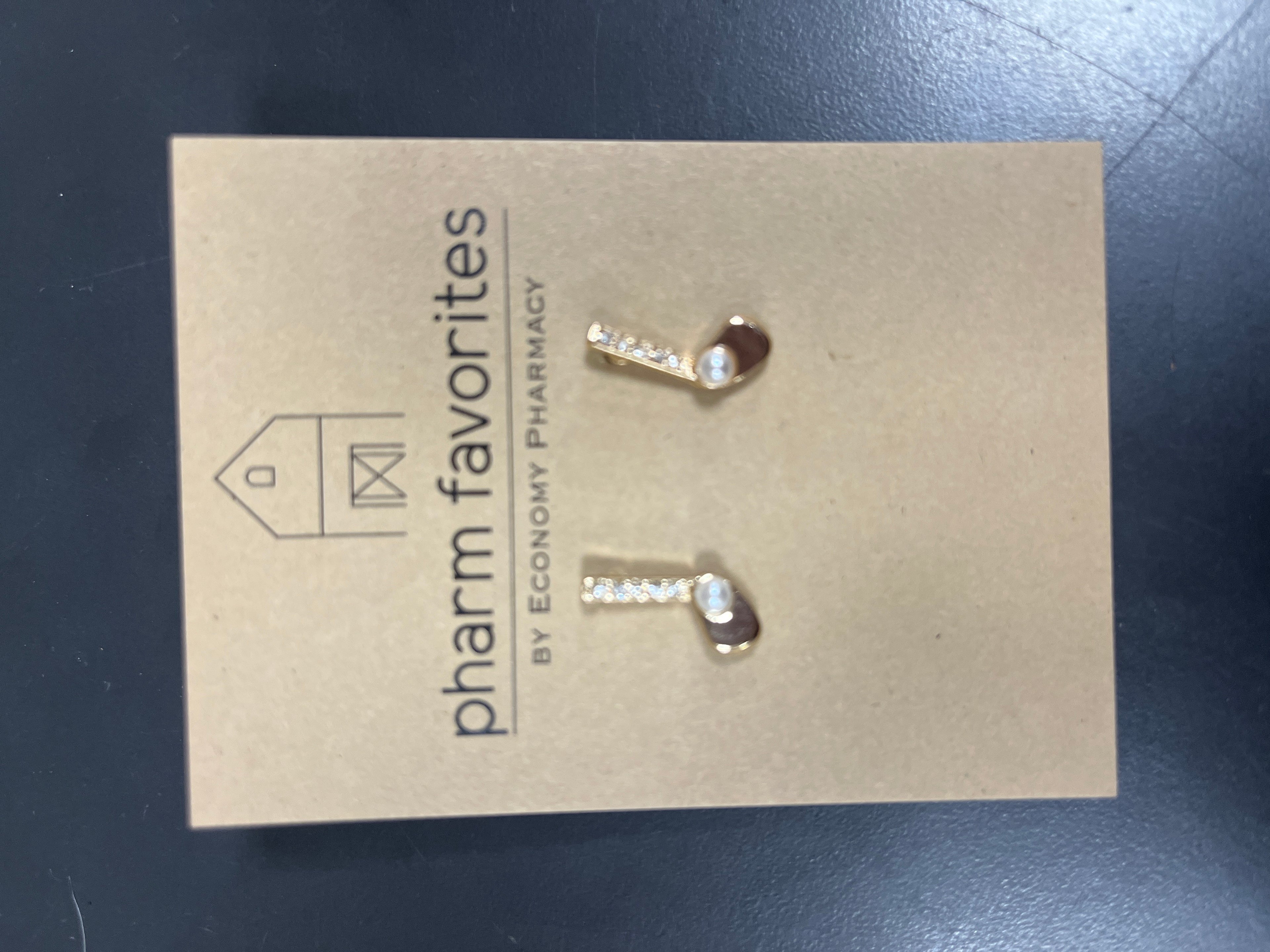 GOLD GOLF CLUB EARRINGS